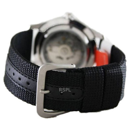 Kunnostettu Seiko mustalla soittamalla automaattinen urheilullinen SNZG15J1 miesten kello