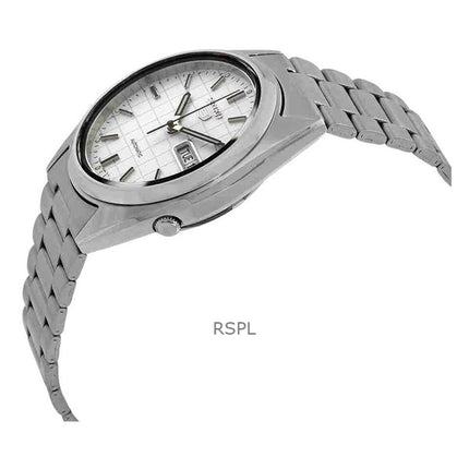 Kunnostettu Seiko 5 -automaattimalli SNXF05K1 miesten kello valkoisella kellotaululla