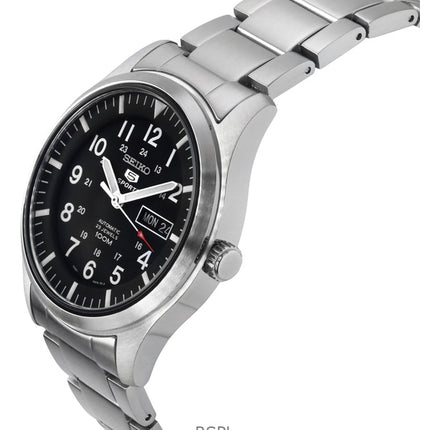 Kunnostettu Seiko 5 Sports mustalla taululla automaattinen SNZG13K1 miesten kello