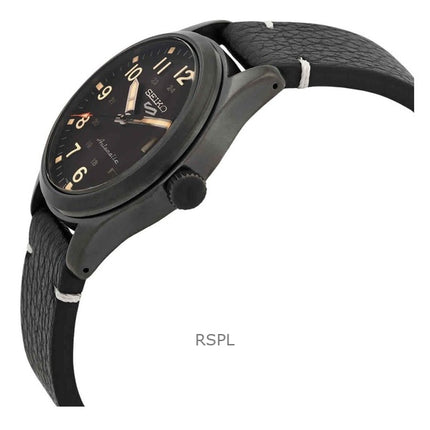 Kunnostettu Seiko 5 Sports Field Collection -nahkahihnalla, ruskealla kellotaululla, automaattinen SRPG41K1 100M miesten kello