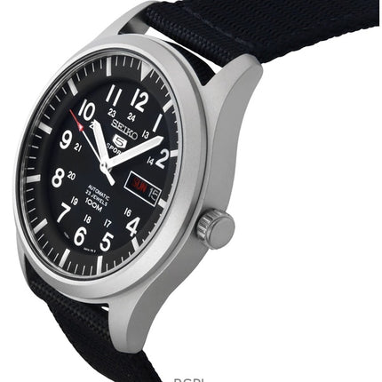 Kunnostettu Seiko 5 Sports mustalla taululla automaattinen SNZG15K1 miesten kello