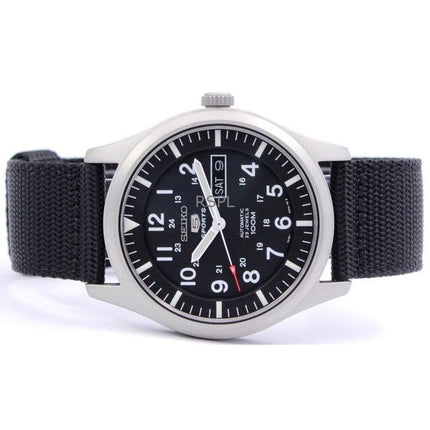 Kunnostettu Seiko 5 Sports mustalla taululla automaattinen SNZG15K1 miesten kello