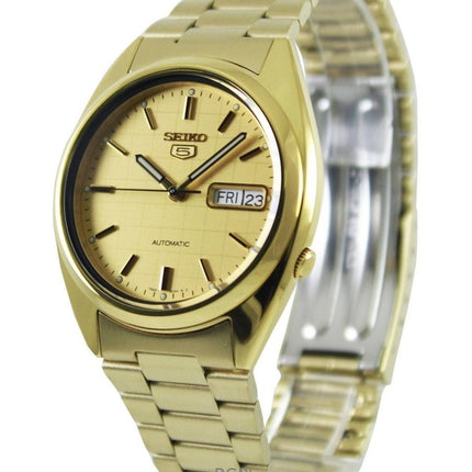 Kunnostettu Seiko 5 Gold Dial Automatic SNXL72K1 miesten kello