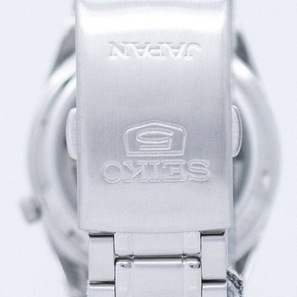 Kunnostettu Seiko 5 mustalla kellotaululla varustettu automaattinen Japanissa valmistettu SNK063J5 unisex-kello