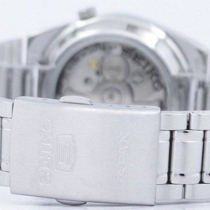 Kunnostettu Seiko 5 mustalla kellotaululla varustettu automaattinen Japanissa valmistettu SNK063J5 unisex-kello