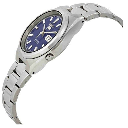 Kunnostettu Seiko ruostumattomasta teräksestä valmistettu sininen kellotaulu automaattinen SNKC51J1 miesten kello