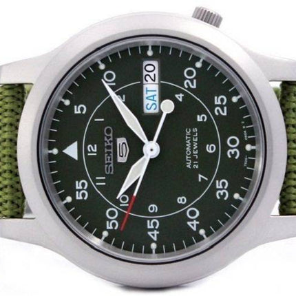 Kunnostettu Seiko 5 Military Green Dial Automatic SNK805K2 miesten kello