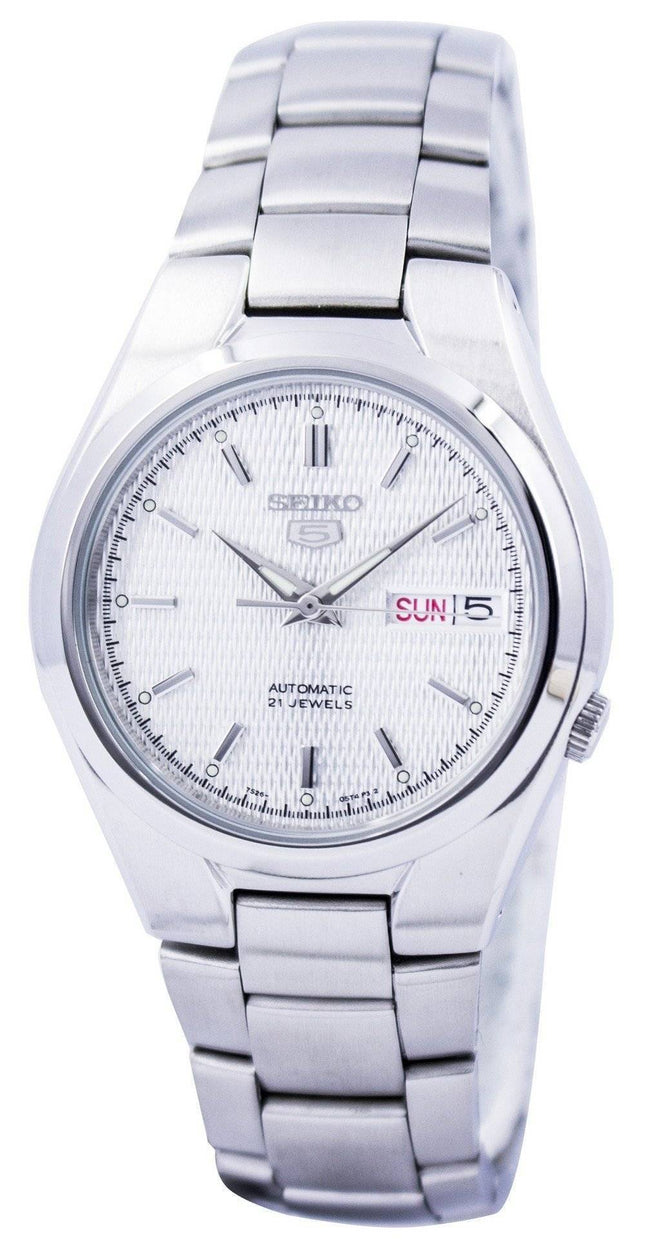 Kunnostettu Seiko 5 hopeanvärinen automaattinen 21 jalokiven SNK601K1 miesten kello