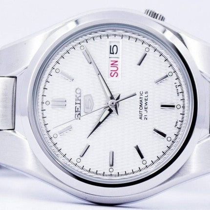 Kunnostettu Seiko 5 hopeanvärinen automaattinen 21 jalokiven SNK601K1 miesten kello