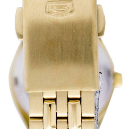 Kunnostettu Seiko 5 Gold Dial Automatic 21 Jewel SYMA04K1 naisten kello