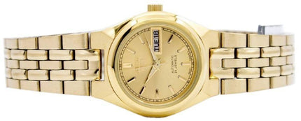 Kunnostettu Seiko 5 Gold Dial Automatic 21 Jewel SYMA04K1 naisten kello