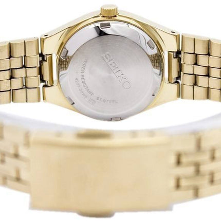 Kunnostettu Seiko 5 Gold Dial Automatic 21 Jewel SYMA04K1 naisten kello