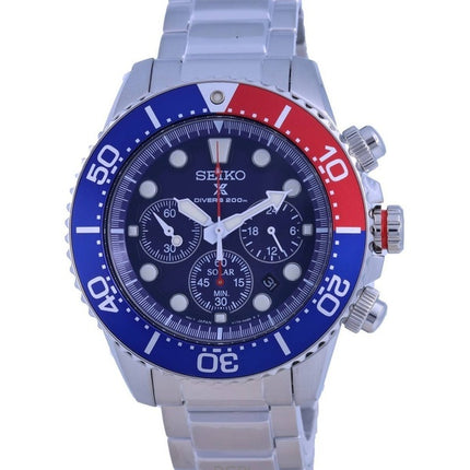 Kunnostettu Seiko Prospex Chronograph Solar Diver&#39;s SSC783P1 200M miesten kello