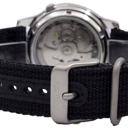 Kunnostettu Seiko 5 Military Black Dial Automatic SNK809K2 miesten kello