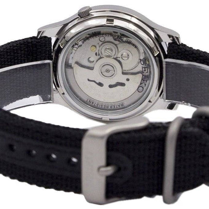 Kunnostettu Seiko 5 Military Black Dial Automatic SNK809K2 miesten kello