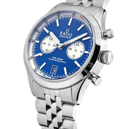 Ratio Street Racer Chronograph RTC014 200M käänteinen panda-kellotaulu