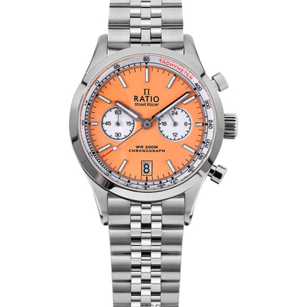 Ratio Street Racer Chronograph RTC019 200M käänteisellä panda-taululla varustettu kello