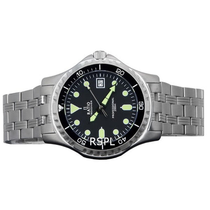 Ratio FreeDiver Professional Sapphire Black Dial Kvartsi RTF005 200M miesten kello