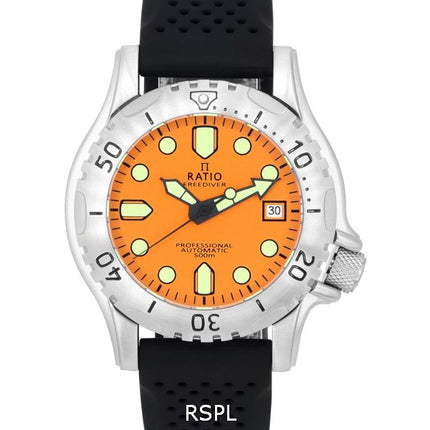 Ratio FreeDiver Professional Sapphire Oranssi Kellotaulu Automaattinen RTF017 500M Miesten kello