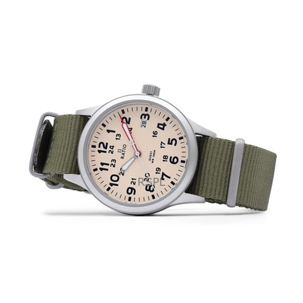 Ratio Quest miesten kenttäkello Sapphire Nylon Ranneke Quartz RTQ011 100M Lewis &amp, Clark Edition