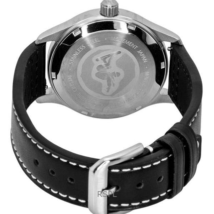 Ratio Skysurfer Pilot Musta Sunray Kellotaulu Nahka Automaattinen RTS314 200M Miesten kello