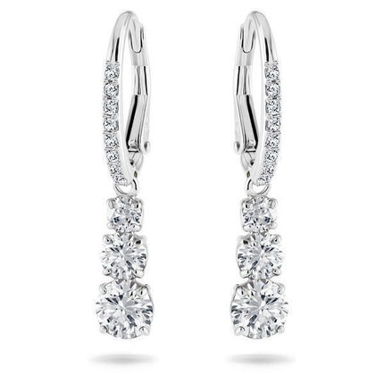 Swarovski Stilla Attract rodiumpinnoitetut ja zirkoniarenkaat korvakorut 5416155 naisille
