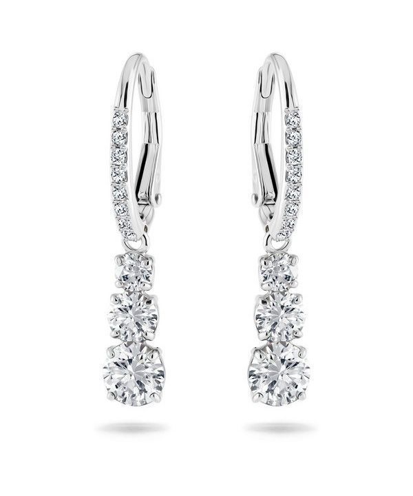 Swarovski Stilla Attract rodiumpinnoitetut ja zirkoniarenkaat korvakorut 5416155 naisille