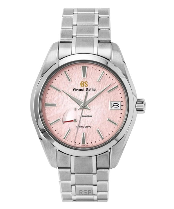 Grand Seiko Heritage Limited Edition 20-vuotisjuhlamallin titaanipinkki kellotaulu automaattinen SBGA497G 100M miesten kello