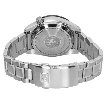 Grand Seiko Sport GMT ruostumattomasta teräksestä valmistettu musta kellotaulu automaattinen SBGE277G 100M miesten kello