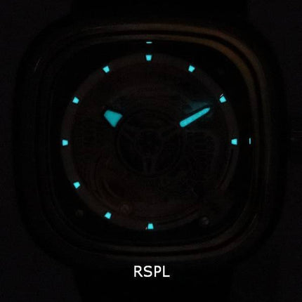 Sevenfriday P-sarjan harmaa luurankokellotaulu, automaattinen PS1/01 SF-PS1-01 miesten kello