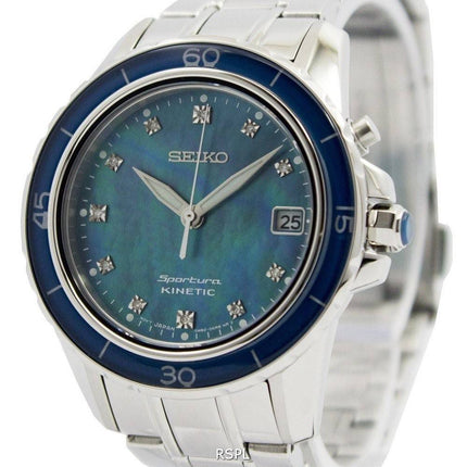 Seiko Sportura Kinetic timantteja soittaa indeksit SKA873P1 SKA873P naisten kello