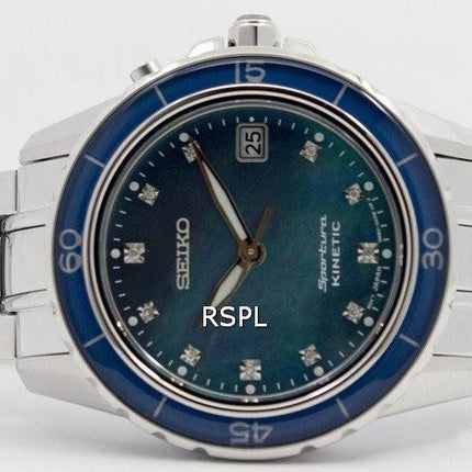 Seiko Sportura Kinetic timantteja soittaa indeksit SKA873P1 SKA873P naisten kello