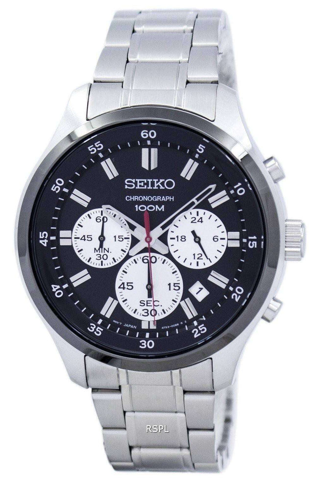 Kunnostettu Seiko Chronograph Quartz SKS593 SKS593P1 SKS593P miesten kello