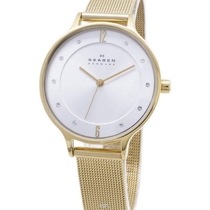 Skagen Anita kullan sävy Mesh rannekoru kiteytyy SKW2150 naisten kello