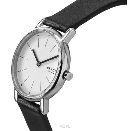 Skagen Signatur Lille nahkaranneke valkoinen kellotaulu kvartsi SKW3120 naisten kello