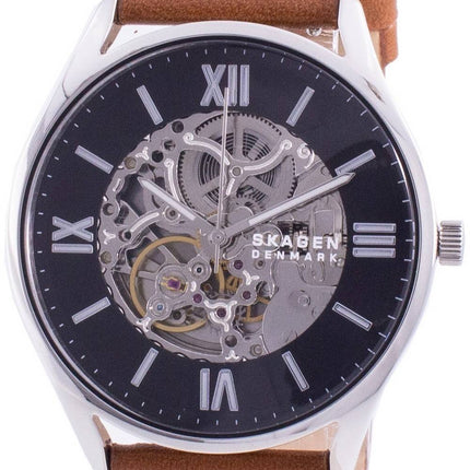 Skagen Holst Skelton musta kellotaulu automaattinen SKW6613 miesten kello