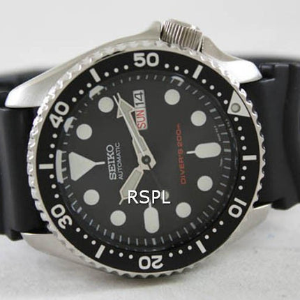 Kunnostettu Seiko Automatic Diver SKX007 SKX007K1 SKX007K kuminauhalla varustettu miesten kello