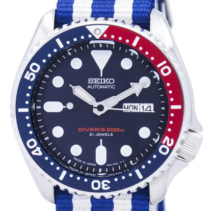 Seiko automaattinen Diver 200M Naton hihna SKX009J1 NATO2 Miesten kello