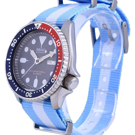 Seiko Automatic Diver's Polyester Japan Made SKX009J1-var-NATO24 200M miesten kello