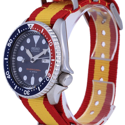 Seiko Automatic Diver's Polyester Japan Made SKX009J1-var-NATO29 200M miesten kello