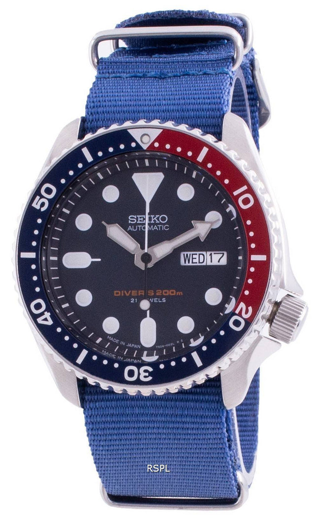 Seiko Automatic Diver&#39,s SKX009J1-var-NATO8 200M Japan Made Herreur