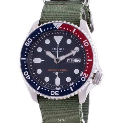 Seiko Automatic Diverin SKX009J1-var-NATO9 200M Japan Made miesten kello