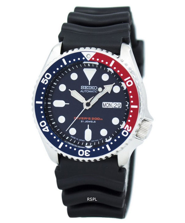 Kunnostettu Seiko Automatic Diver's 200m -kello, valmistettu Japanissa SKX009 SKX009J1 SKX009J miesten kello