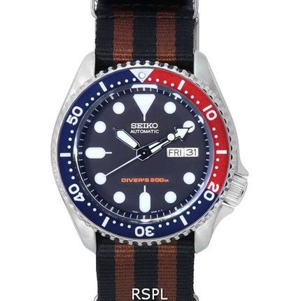 Seiko Blue Dial automaattinen sukeltaja SKX009K1-var-NATO22 200M miesten kello