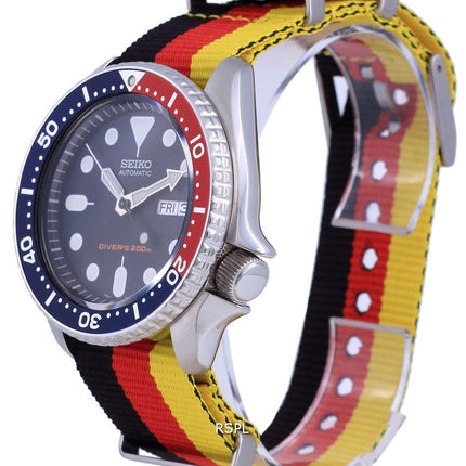 Seiko automaattinen sukeltajan polyesteri SKX009K1-var-NATO26 200M miesten kello
