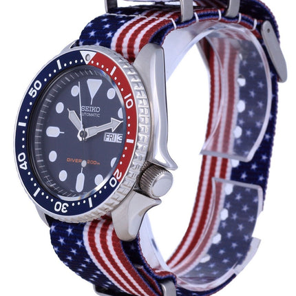 Seiko automaattinen sukeltajan polyesteri SKX009K1-var-NATO27 200M miesten kello