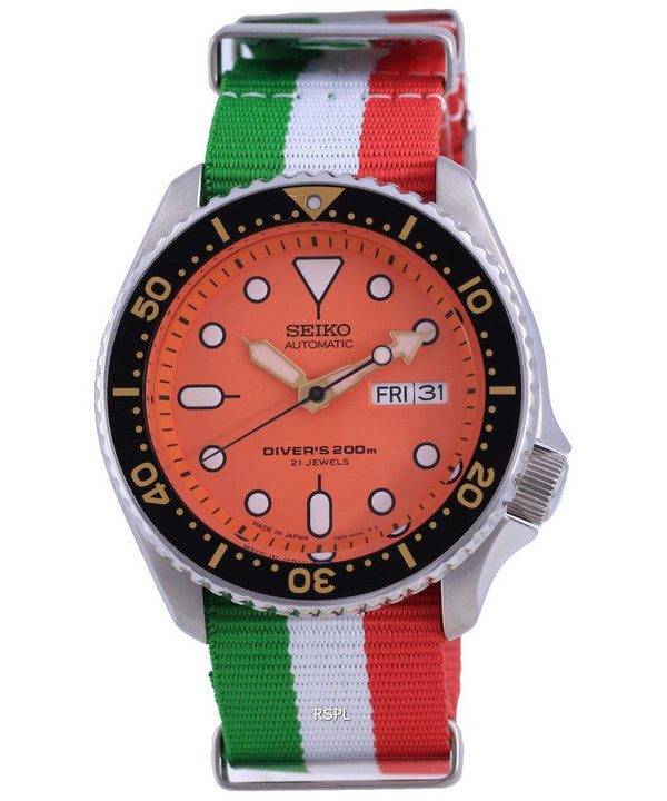 Seiko Automatic Diver's Japan Made Polyester SKX011J1-var-NATO23 200M miesten kello