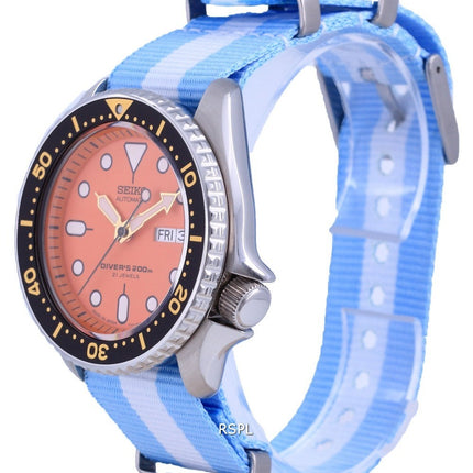 Seiko Automatic Diver's Japan Made Polyester SKX011J1-var-NATO24 200M miesten kello