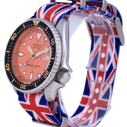 Seiko Automatic Diver's Japan Made Polyester SKX011J1-var-NATO28 200M miesten kello