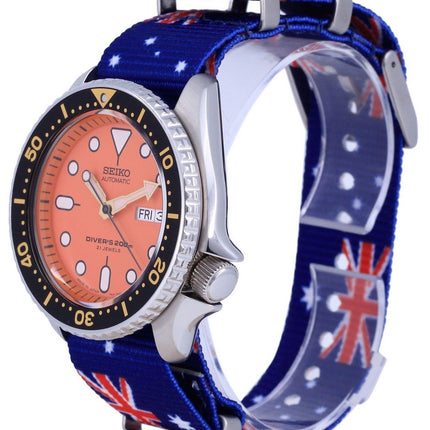 Seiko Automatic Diver's Japan Made Polyester SKX011J1-var-NATO30 200M miesten kello